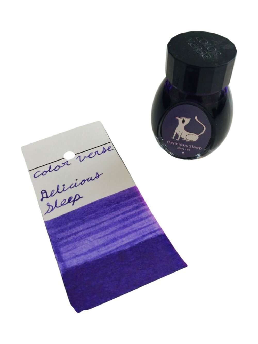 Colorverse Delicious Sleep Fountain Pen Ink Purple 30 Ml Glass Bottle Like New